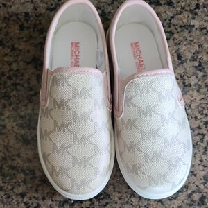 Michael Kors Kids Slip-On Shoes - Pink and Cream